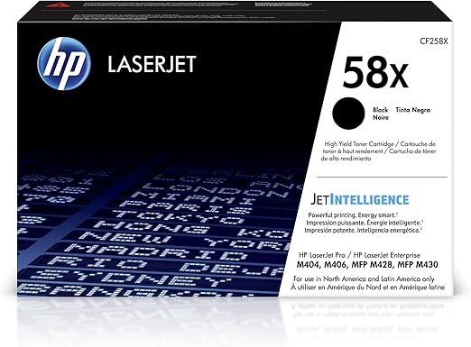 HP 58X Black High-yield Toner Cartridge