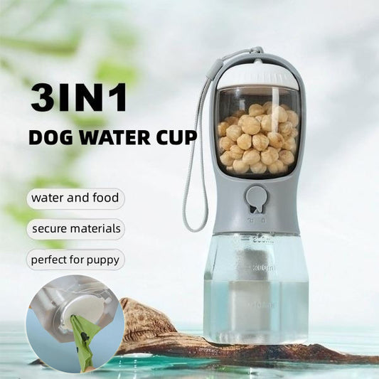 Three-in-one Portable Small Multi-functional Pet Cups Pets Supplies