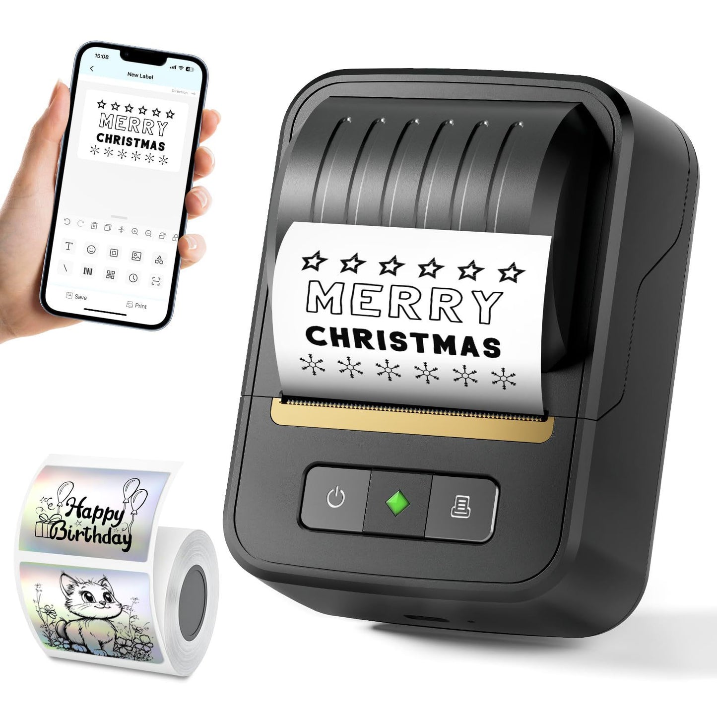 Bluetooth Portable Thermal Label Printer