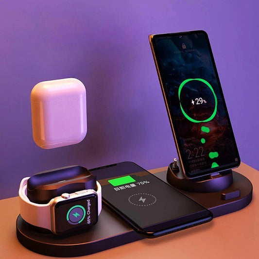 6 In 1 Charging Multi-Dock Station Wireless Charger